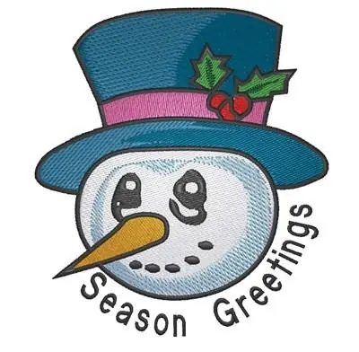 Season Greetings Embroidery Design Fresh Stock