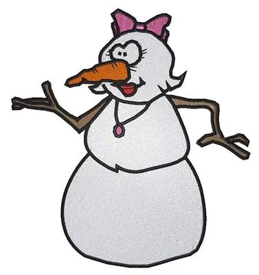 Weekend Sale Funny Snowwoman Embroidery Design