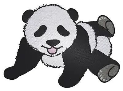 Cute Panda Embroidery Design Order Now