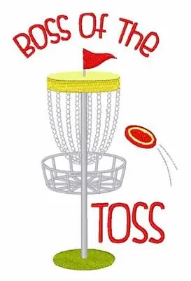 No Minimum Order Toss Boss Embroidery Design