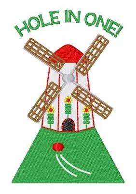 Buy Direct Hole In One Embroidery Design
