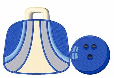 Retro Bowling Embroidery Design Free Returns