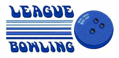 Shop Now League Bowling Embroidery Design