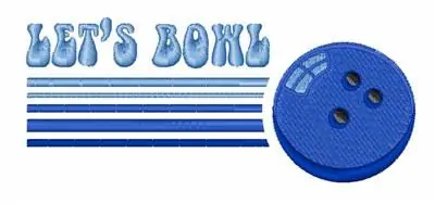 Lets Bowl Embroidery Design Free Delivery