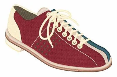 Genuine Bowling Shoe Embroidery Design
