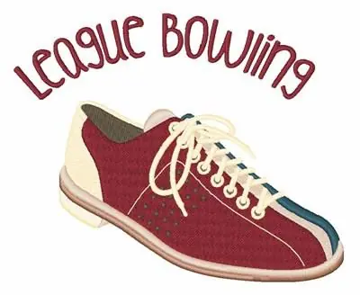 League Bowling Embroidery Design High Quality