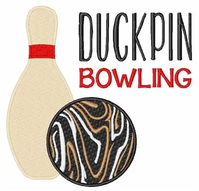 Duckpin Bowling Embroidery Design Don’t Miss Out