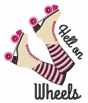 Hell On Wheels Embroidery Design Crafted
