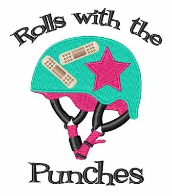 Rolls With The Punches Embroidery Design Price Cut