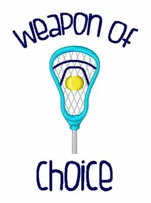 Free Shipping Weapon Of Choice Embroidery Design