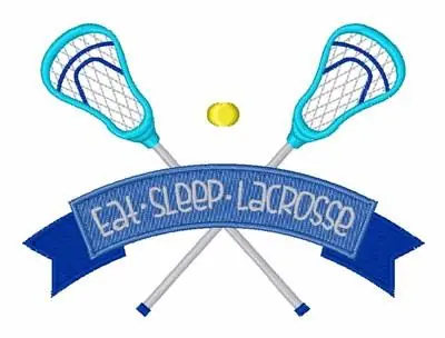 Low Price Eat Sleep Lacrosse Embroidery Design