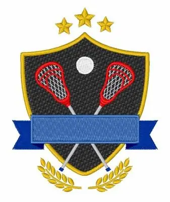 Final Sale Lacrosse Emblem Embroidery Design