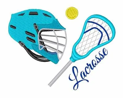 Bargain Lacrosse Equipment Embroidery Design