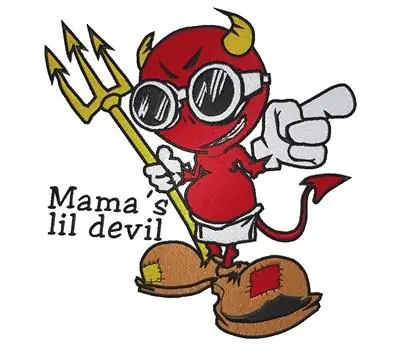 Markdown Mamas Lil Devil Embroidery Design