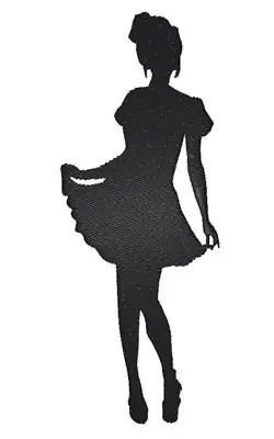 French Maid Embroidery Design Last Chance