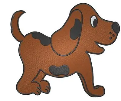 Cute Puppy Embroidery Design Direct From Factory