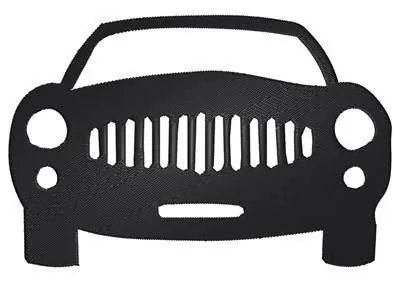 Car Silhouette Embroidery Design While Supplies Last