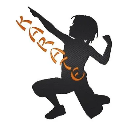 Karate Embroidery Design Original