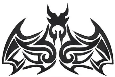 Reduced Price Tribal Bat Embroidery Design