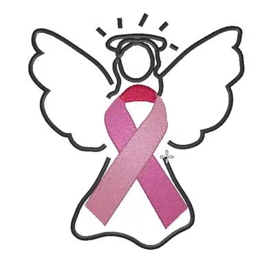 Express Delivery Breast Cancer Angel Embroidery Design