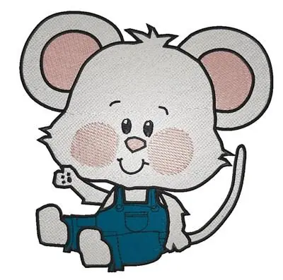 Sitting Mouse Embroidery Design Fresh Stock