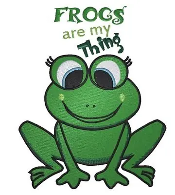 Frog Thing Embroidery Design Free Delivery