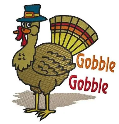 Big Sale Gobble Turkey Embroidery Design