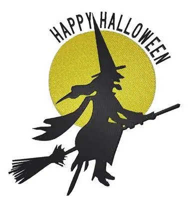 Buy Direct Halloween Witch Embroidery Design