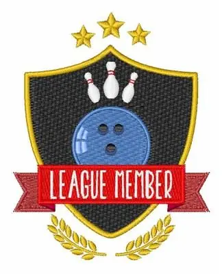 League Member Embroidery Design Popular
