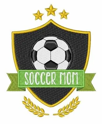 Soccer Mom Embroidery Design Premium