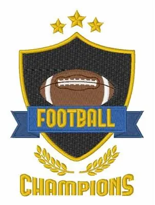 Low Price Football Champions Embroidery Design