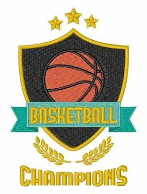 Basketball Champions Embroidery Design Editor’s Pick