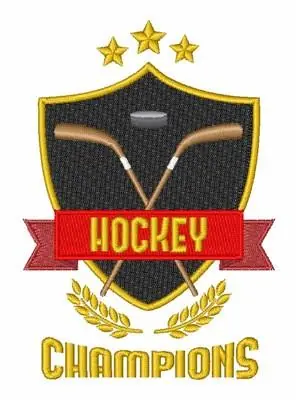 Hockey Champions Embroidery Design Get Yours