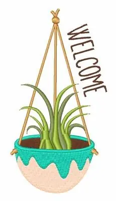 Succulent Welcome Embroidery Design Trusted Brand