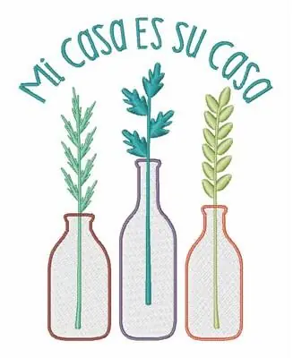 Mi Casa Su Casa Embroidery Design Best Price