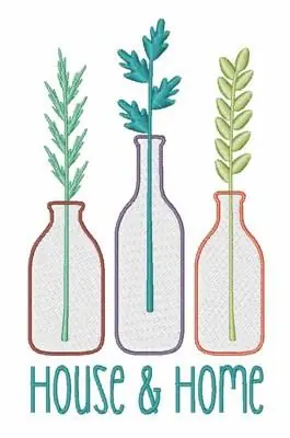 House & Home Embroidery Design Money Back Guarantee