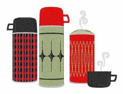 Reduced Price Coffee Thermos Embroidery Design