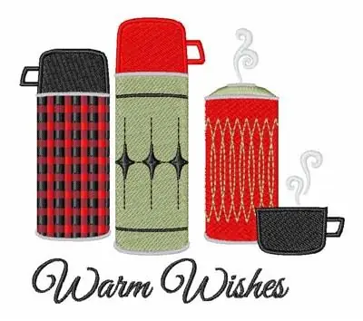 Modern Warm Wishes Embroidery Design