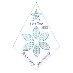 War Time 1863 Embroidery Design Holiday Sale