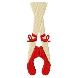 Editor’s Pick Ballerina Feet Embroidery Design