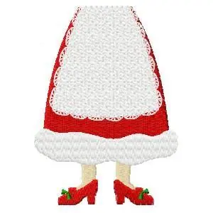 Direct From Factory Mrs Claus Feet Embroidery Design