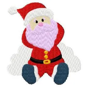 Markdown Santa Claus Embroidery Design