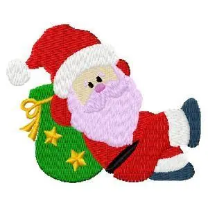 Direct From Factory Santa On Sack Embroidery Design