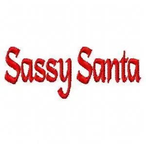 Get Yours Sassy Santa Embroidery Design