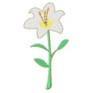 Exclusive Offer Easter Lily Embroidery Design