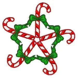 Last Chance Candy Canes Embroidery Design