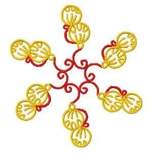 Christmas Ornaments Embroidery Design Brand New