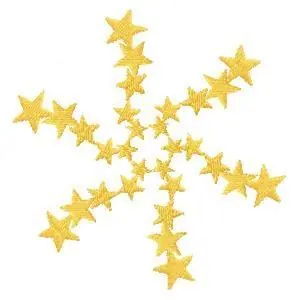 Instant Buy Xmas Stars Embroidery Design