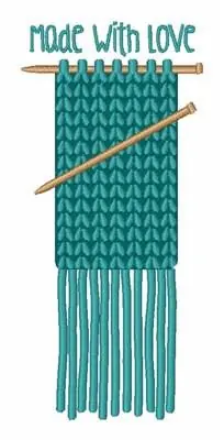 Made With Love Embroidery Design Handmade