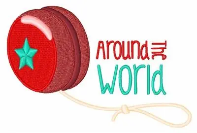 Around The World Embroidery Design Cheap